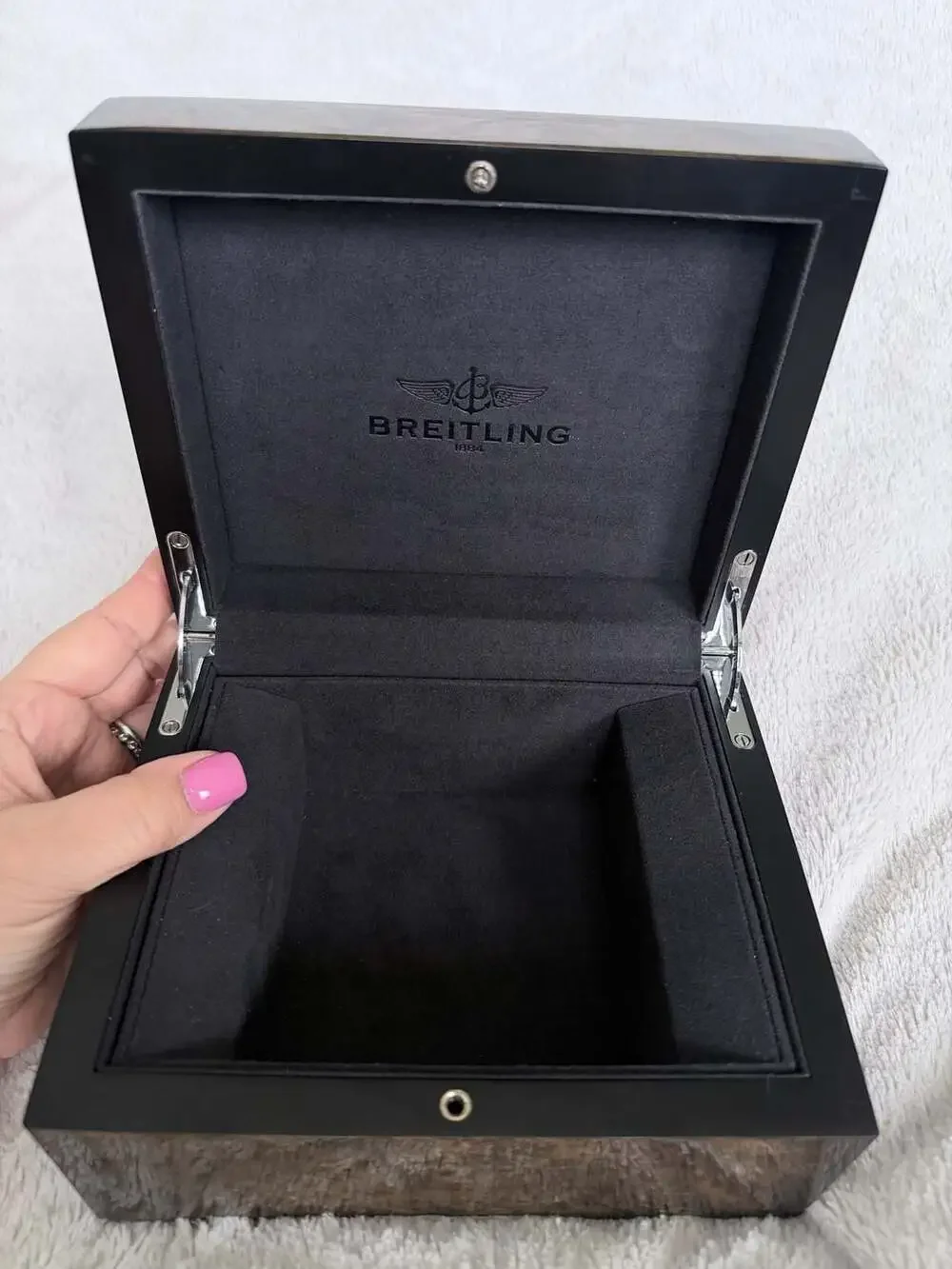 Breitling Luxury Wooden Watch Display Storage Box
